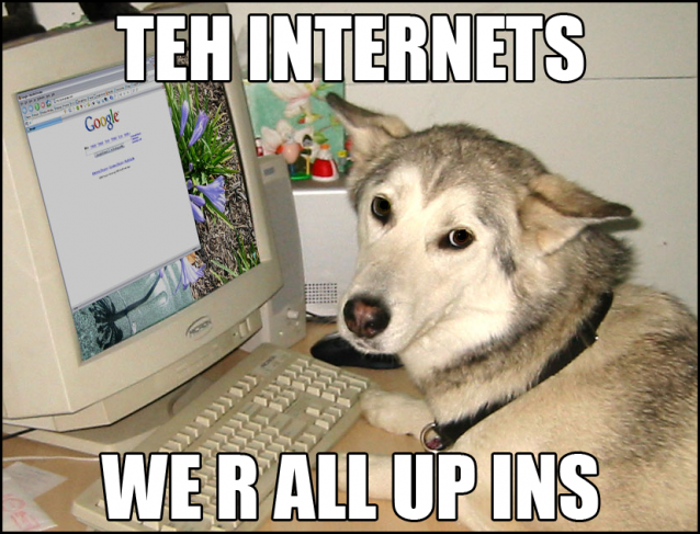 TEH INTERNETS: WE R ALL UP INS